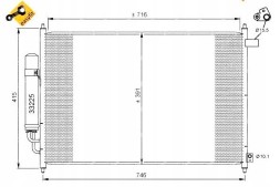 NRF Air conditioning condenser honda fr-v 1,7b 05- nrf + collision assistant #34