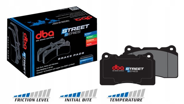 DBA Australia DB1220SS Rear brake pads dba street series subaru impreza wrx 01-07