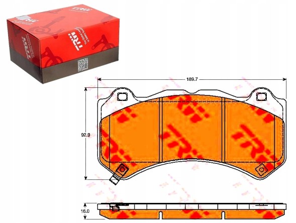 TRW PRO/GDB4450 TRW Brake pads jeep front grand cherokee 3,0 crd + collision assistant #34