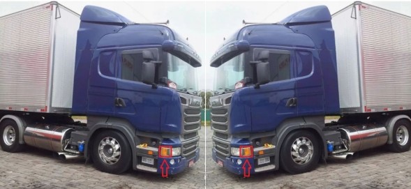 WOLLER 1747981 1 747 981 Direction led left right front for scania series p g r t 2009-