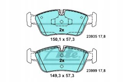 ATE 58891895 ATE Ate13.0470-7215.2 set of brake pads ceramic + driver assistant #33
