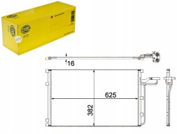 Hella  Mahle ac 551 001s condenser, air conditioning