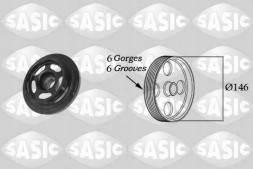 Sasic 2156059 Pulley 2156059 sasic mercedes clk (c209)