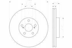 Hella 8DD 355 111-631 2X hella concealed brake disc 8dd355111-631