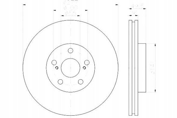 Hella 8DD 355 111-631 2X hella concealed brake disc 8dd355111-631