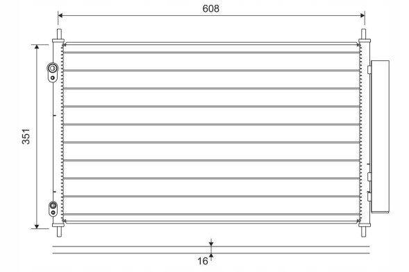 Valeo 822595 Condenser - valeo 822595