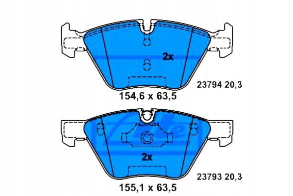ATE  Ate brake pads bmw front e60/61 03- 520-525 + driver assistant #28