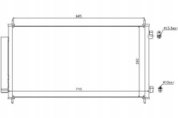 Nissens  Air conditioning condenser honda cr-v iii 2.4 06.06- n + collision assistant #34