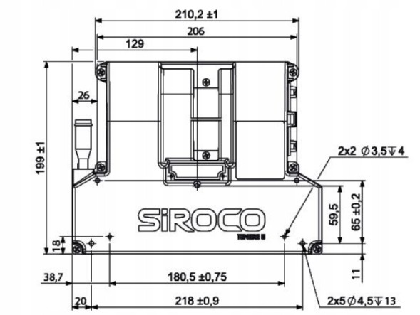 Siroco 01600002 Water heater 4,3 kw 12 v l