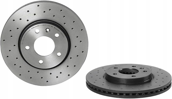 Sealey 11611432558 Brembo 09.B356.1x brake disc 2 pcs 11611432558