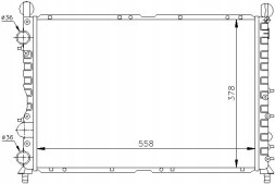 Nissens  Alfa romeo 145 146 155 1.4-2.0 0 engine cooler + collision assistant #34