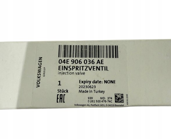 Volkswagen OE 04E906036AE 04E 906 036 AE glp Injector 1.0 tsi vw audi skoda 04e906036ae