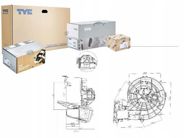 TYC TYC530-0001(iMOTO) Saab 900 ii 9-3 1.8-2.8 07.93-02.15 tyc blower + driver's essential #37