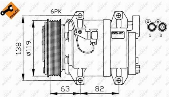 NRF  Air conditioning compressor - nrf 32211