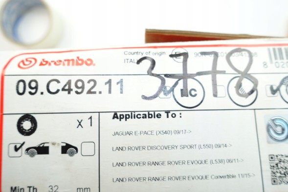 Brembo  Brembo 09.C492.11 brake disc