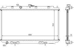 Nissens  Nissens engine cooler (manual) nissan almera + driver assistant #28