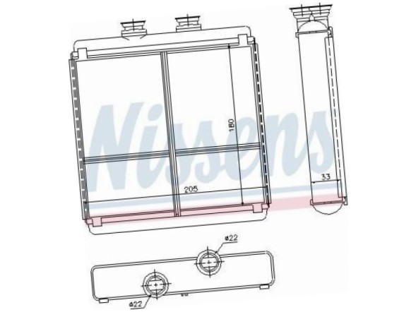 Nissens 72042 Heater mercedes cls c218 2.1-5.5 11-17 x218 2.1-5.5 12-17