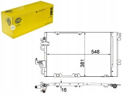 Hella PRO/8FC 351 301-774 HEL Air conditioning cooler condenser [HELLA] + collision assistant #34