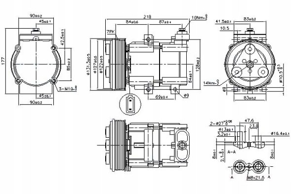 Nissens NIS890081(iMOTO) Air conditioning compressor ford maverick mondeo ii mo + driver's essential #37