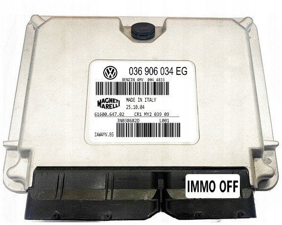 Magneti Marelli KOMPUTER ECU AUDI 1.4 036906034EG IAW4MV.EG IMMO OFF Computer ecu audi 1.4 036906034eg iaw4mv.Eg immo off