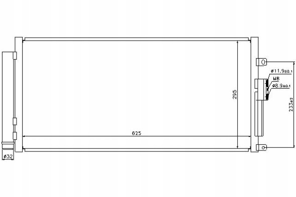 Nissens PRO/940291 NIS Air conditioning condenser abarth 500 / 595 / 695 500c + collision assistant #34