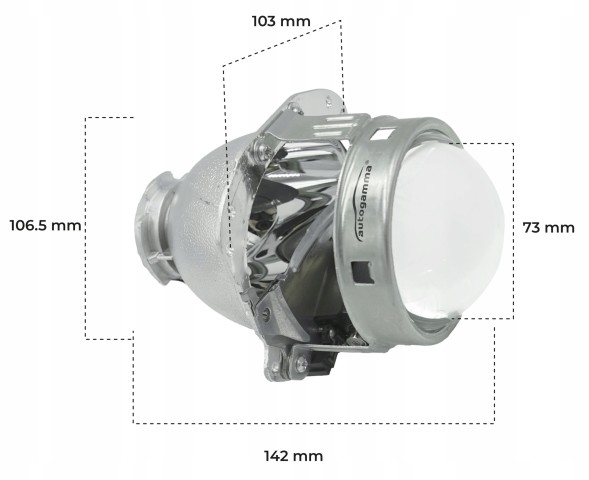 Auto Gamma  Lenses evox-r 3.0'' bi-xenon d1s d2s d3s generation 2.0 regeneration