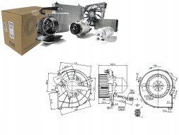 Nissens Blower fan nissens 8ew351149624 5991091 6 + set collision #23