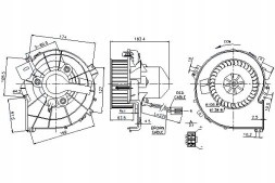 Nissens Blower fan nissens 8ew351149624 5991091 6 + set collision #23