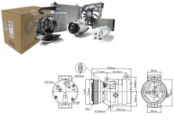 Nissens PRO/89121 NIS Air conditioning compressor renault megane i megane i c + collision assistant #34