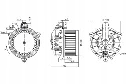 Nissens 87495 Nissens blower fan ford b-max ecosport fiesta vii ka + iii