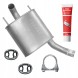 Ferroz  Final silencer opel vectra c 02 - 09 1.9 cdti 2.0 dti 2.2 hatchback sedan