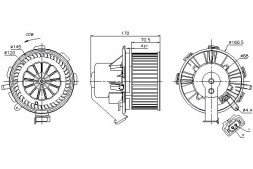 Nissens 87105 NIS/ZS Mercedes sprinter 3 5-t blower (906) sprinter 3- + driver's pack #2