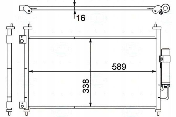 Behr Hella Service 8FC 351 303-641 BRH/GIFT Air conditioning condenser honda civic 06- behr hella + driver assistant #31