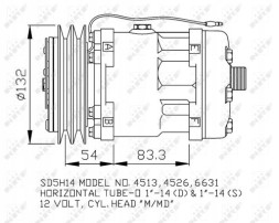 NRF 32760 Nrf 32760 compressor, air conditioning