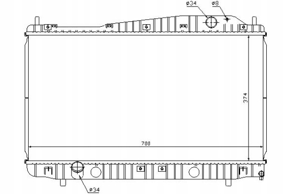 Nissens PRO/61638 NIS Engine cooler chevrolet evanda daewoo evanda 2 + collision assistant #34