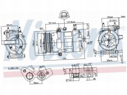 Nissens NIS 890217 Air conditioning compressor ford tourneo custom 2.2 12-15