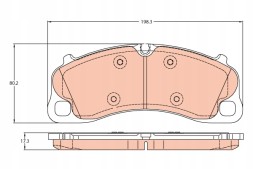 TRW GDB2089 Brake pads front porsche 911 3,8 turbo s 13-