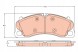 TRW GDB2089 Brake pads front porsche 911 3,8 turbo s 13-