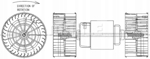 Mahle AB 152 000P Ab152000p_m blower motor mb actros 2/3 02-