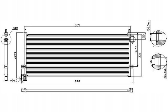 Nissens PRO/94903 NIS Air conditioning condenser volvo fh fh 12 fh 16 08.93- + collision assistant #34