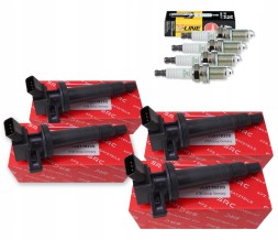 SRC  4X ignition coil + 4x ngk toyota avensis t22 t25 1.6 1.8 vvt-i candle