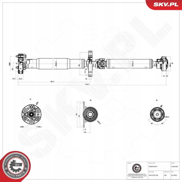 ESEN SKV 76SKV067 76Skv067 76skv067 skv drive shaft