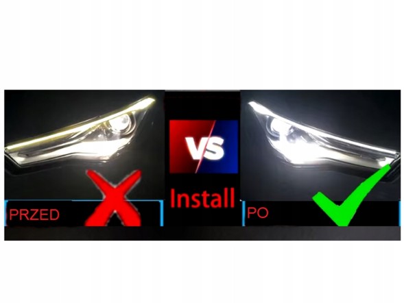 WOLLER  Led dpr tiles left st4588i 197762-01 white color for a6l a6 c7 2016-18 lci