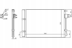 Nissens PRO/940636 NIS Air conditioning condenser hyundai i20 1.2/1.4 09.08-1 + collision assistant #34