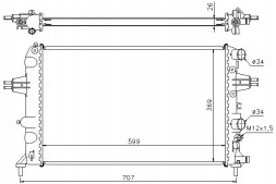 Nissens  Nissens engine cooler opel astra g, astra g cl + driver assistant #28