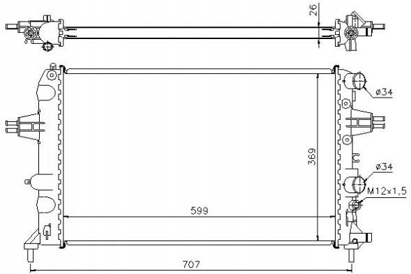 Nissens  Nissens engine cooler opel astra g, astra g cl + driver assistant #28