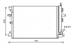 AVA Quality cooling VOA5152D Condenser, air conditioning ava quality cooling voa5152d