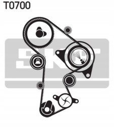 SKF VKMC 01148-2 Timing set (belt + roller + liquid pump) fits: audi a1, a3, a4