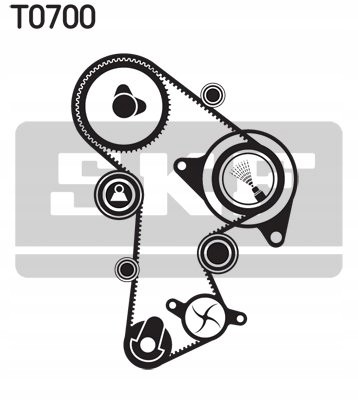 SKF VKMC 01148-2 Timing set (belt + roller + liquid pump) fits: audi a1, a3, a4