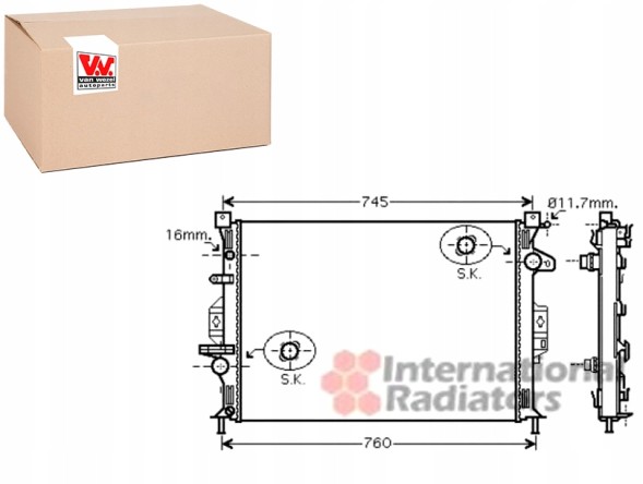 VAN Wezel 108816800 VAN Van18002425 ford engine cooler + driver assistant #33